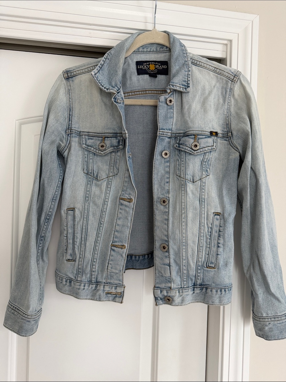 Lucky Brand Light Wash Denim Jacket - Light Blue